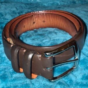 Will Leather Goods Men’s Brown Leather Belt - 38